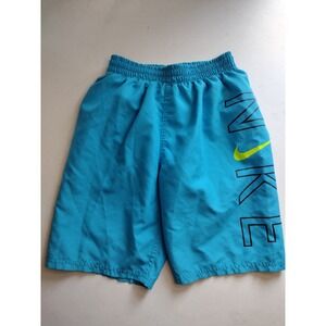 Nike Boys Blue Swim Trunks Board Shorts Size Medium 10-12